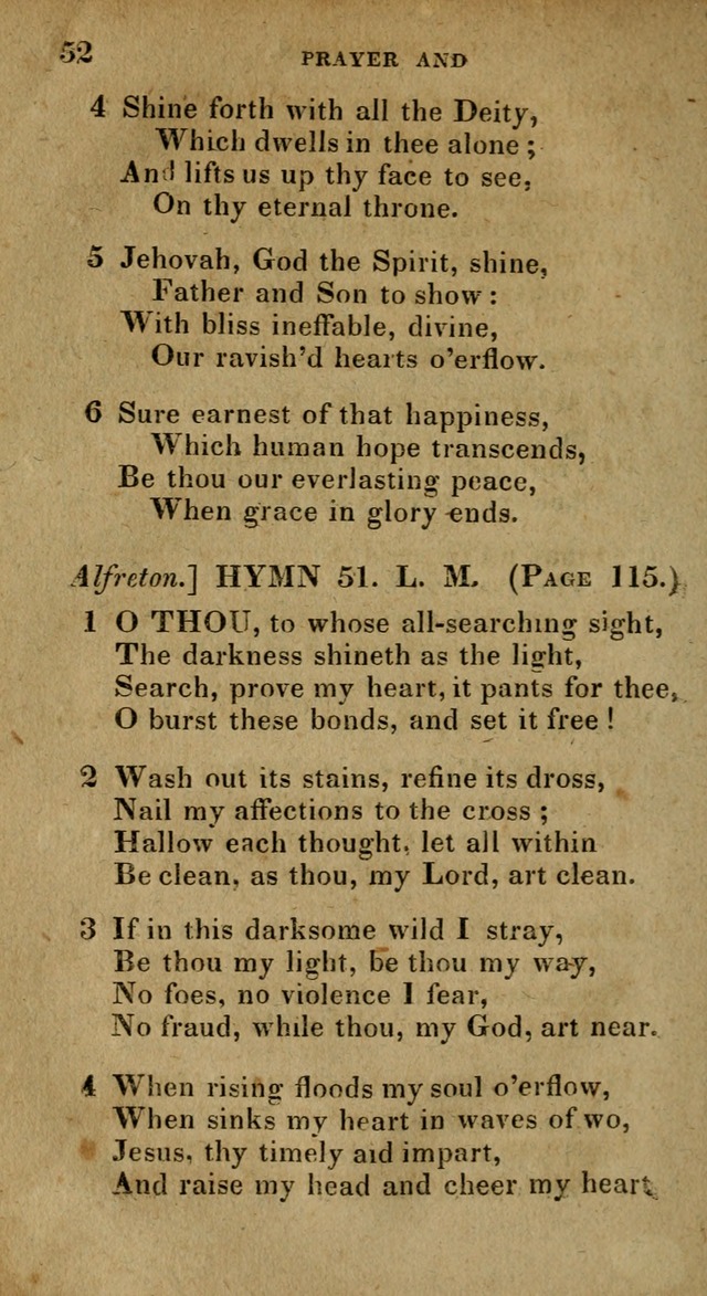 The Reformed Methodist Pocket Hymnal: Revised: collected from various authors. Designed for the worship of God in all Christian churches. page 52