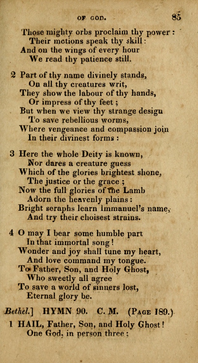 The Reformed Methodist Pocket Hymnal: Revised: collected from various authors. Designed for the worship of God in all Christian churches. page 85