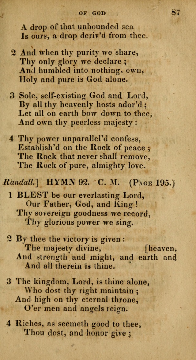 The Reformed Methodist Pocket Hymnal: Revised: collected from various authors. Designed for the worship of God in all Christian churches. page 87