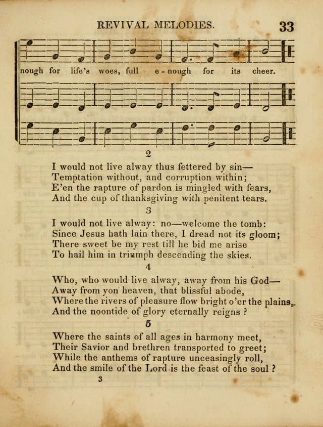 Revival Melodies, or Songs of Zion. page 33