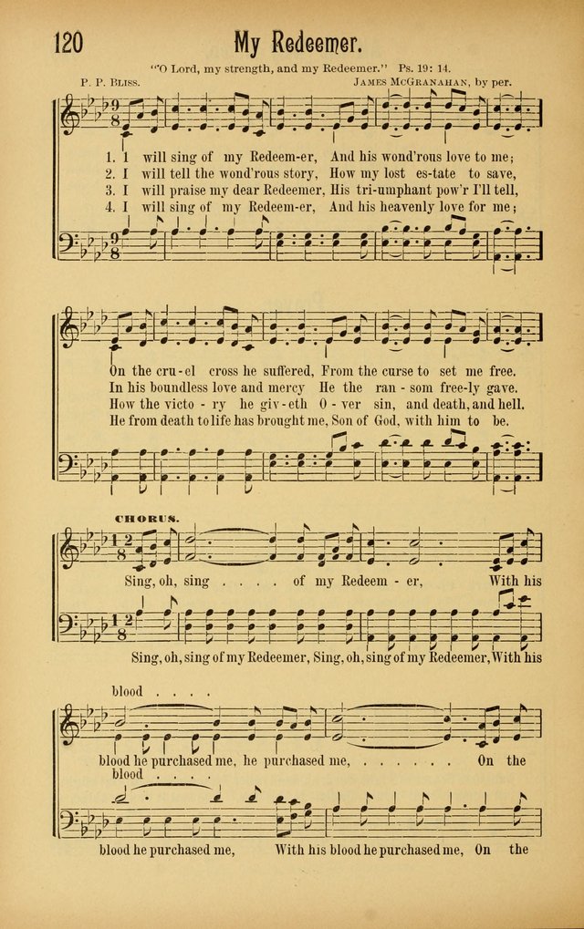 Royal Praise for the Sunday School: a collection of new and selected gospel songs. With a clear and concise course of instruction in the elements of music page 119