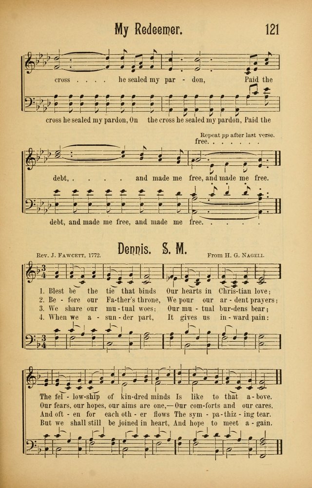 Royal Praise for the Sunday School: a collection of new and selected gospel songs. With a clear and concise course of instruction in the elements of music page 120