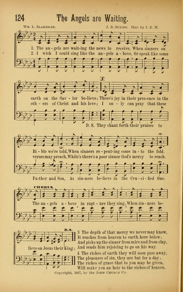 Royal Praise for the Sunday School: a collection of new and selected gospel songs. With a clear and concise course of instruction in the elements of music page 123