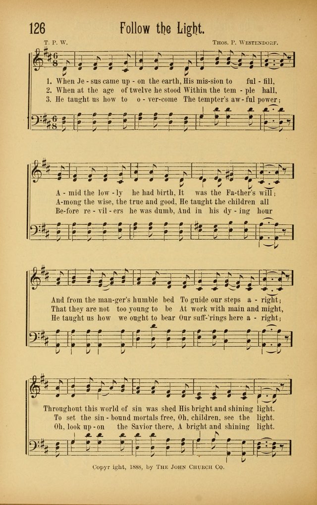 Royal Praise for the Sunday School: a collection of new and selected gospel songs. With a clear and concise course of instruction in the elements of music page 125