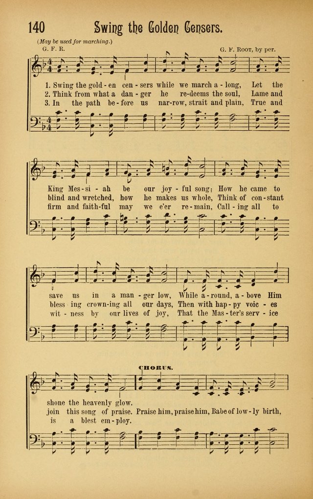 Royal Praise for the Sunday School: a collection of new and selected gospel songs. With a clear and concise course of instruction in the elements of music page 139
