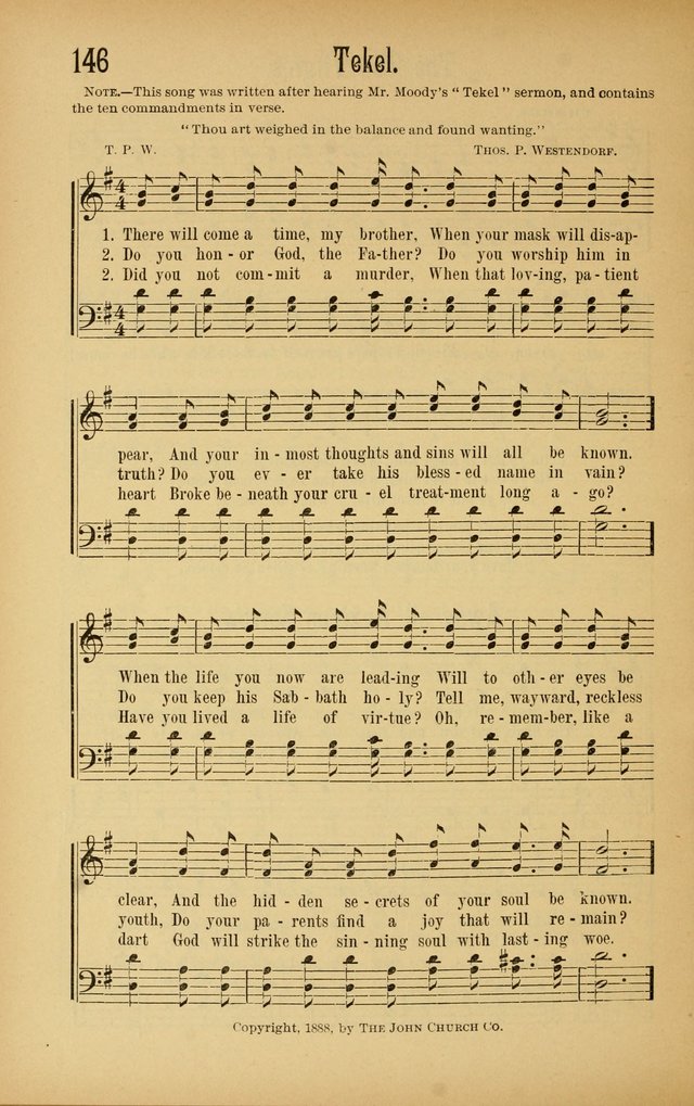 Royal Praise for the Sunday School: a collection of new and selected gospel songs. With a clear and concise course of instruction in the elements of music page 145