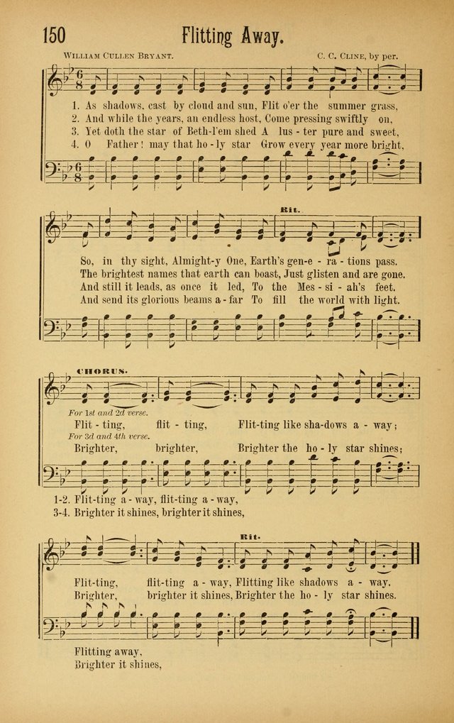 Royal Praise for the Sunday School: a collection of new and selected gospel songs. With a clear and concise course of instruction in the elements of music page 149