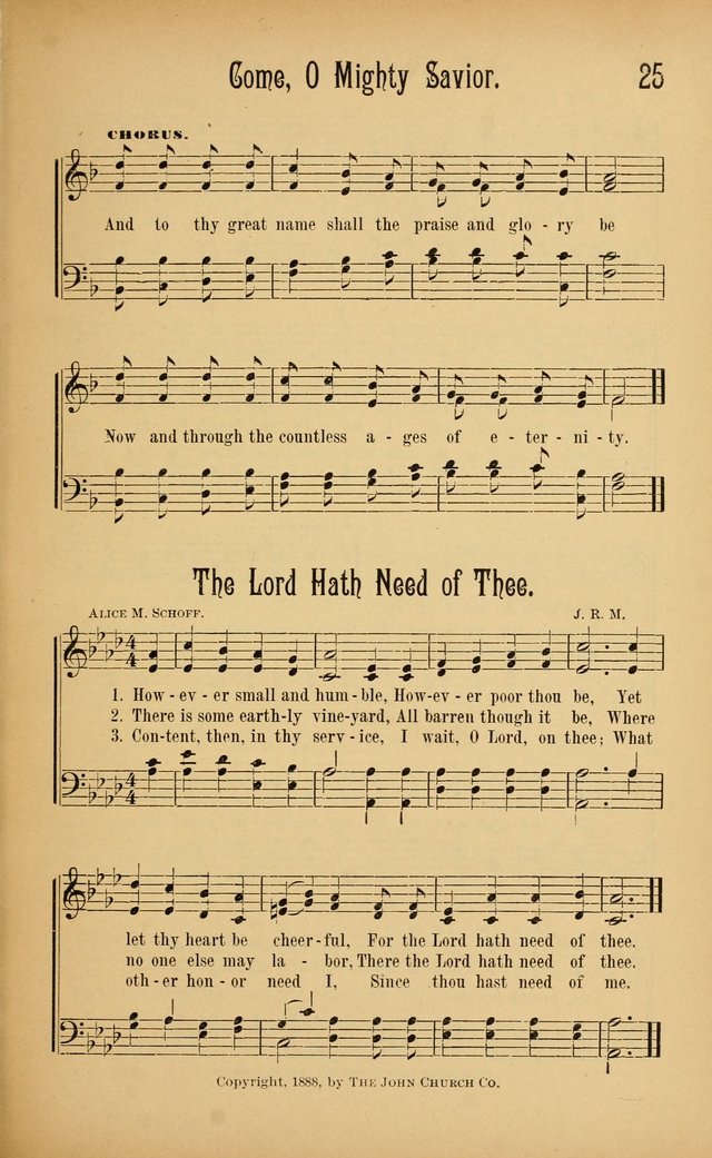 Royal Praise for the Sunday School: a collection of new and selected gospel songs. With a clear and concise course of instruction in the elements of music page 24