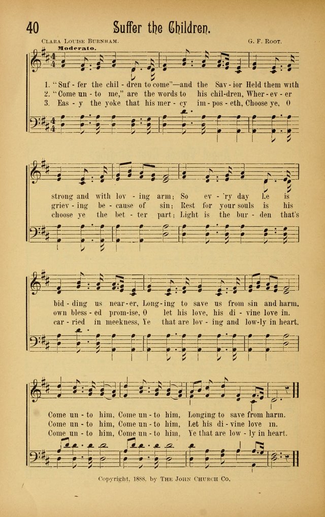 Royal Praise for the Sunday School: a collection of new and selected gospel songs. With a clear and concise course of instruction in the elements of music page 39