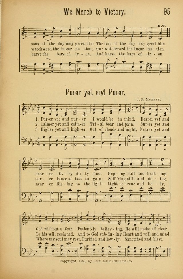 Royal Praise for the Sunday School: a collection of new and selected gospel songs. With a clear and concise course of instruction in the elements of music page 94