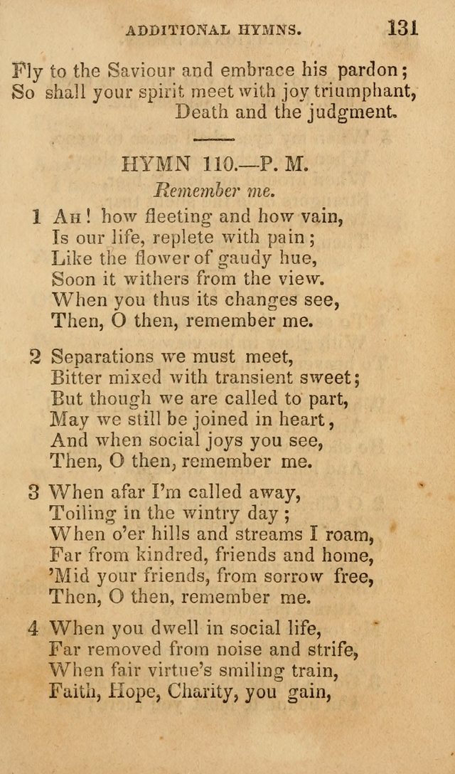 The Religious Songster: being a choice selection of hymns, adapted to the public and private devotions of Christians of all denominations: suitable to be used at missionary, temperance . . . page 135