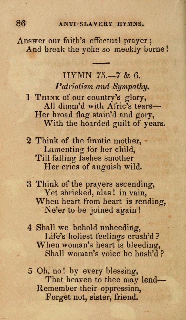 The Religious Songster: being a choice selection of hymns, adapted to the public and private devotions of Christians of all denominations: suitable to be used at missionary, temperance . . . page 88