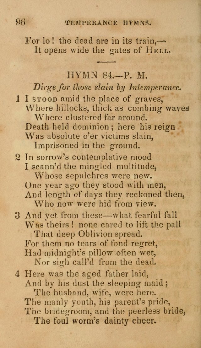 The Religious Songster: being a choice selection of hymns, adapted to the public and private devotions of Christians of all denominations: suitable to be used at missionary, temperance . . . page 98