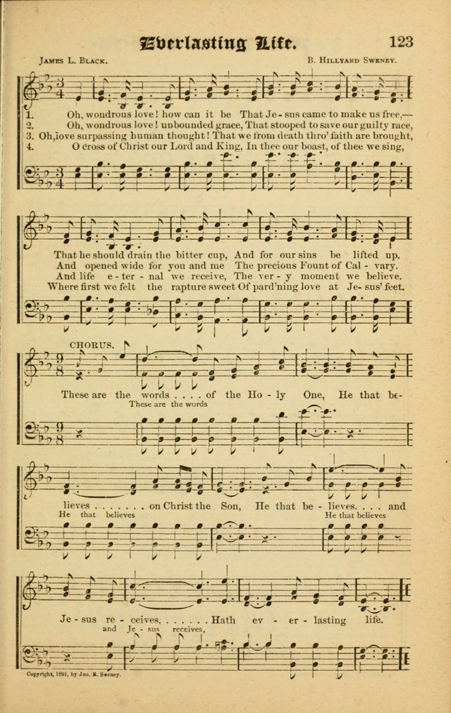 Radiant Songs: for use in meetings for Christian worship or work page 123