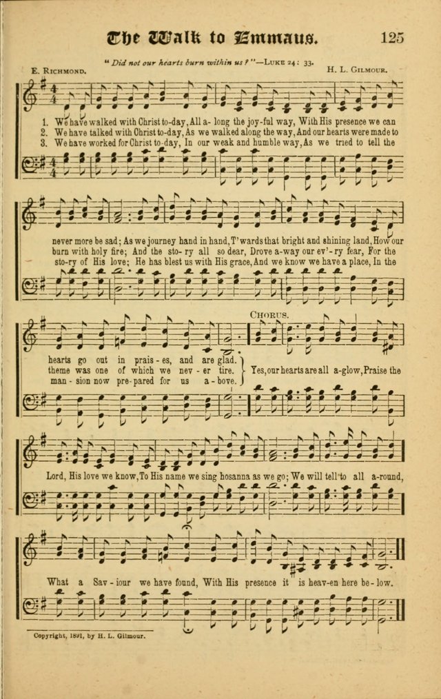 Radiant Songs: for use in meetings for Christian worship or work page 125