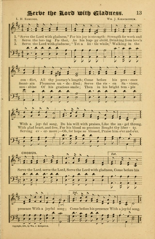 Radiant Songs: for use in meetings for Christian worship or work page 13