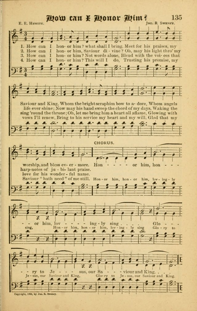 Radiant Songs: for use in meetings for Christian worship or work page 135