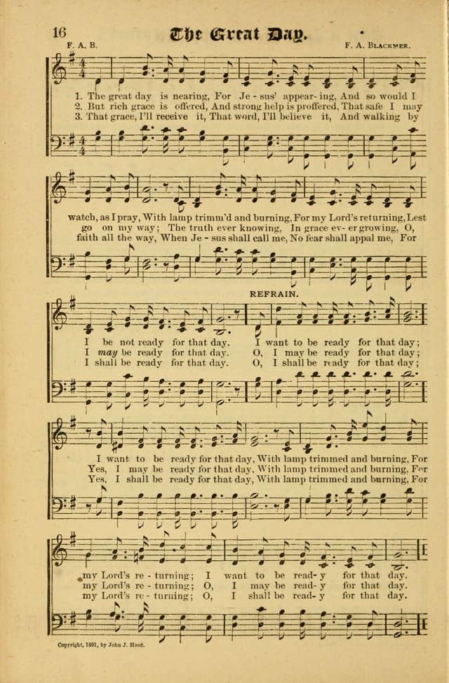 Radiant Songs: for use in meetings for Christian worship or work page 16