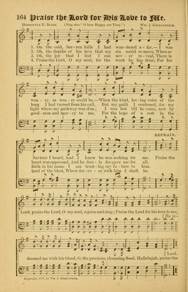 Radiant Songs: for use in meetings for Christian worship or work page 164