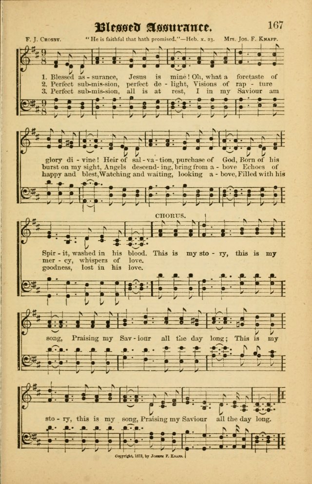Radiant Songs: for use in meetings for Christian worship or work page 167