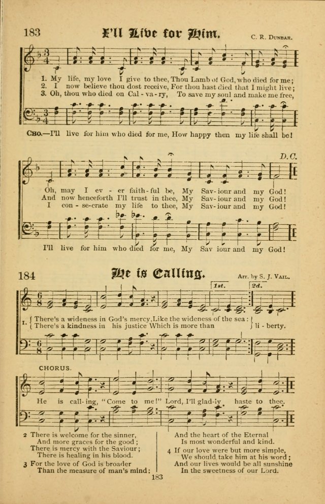Radiant Songs: for use in meetings for Christian worship or work page 183