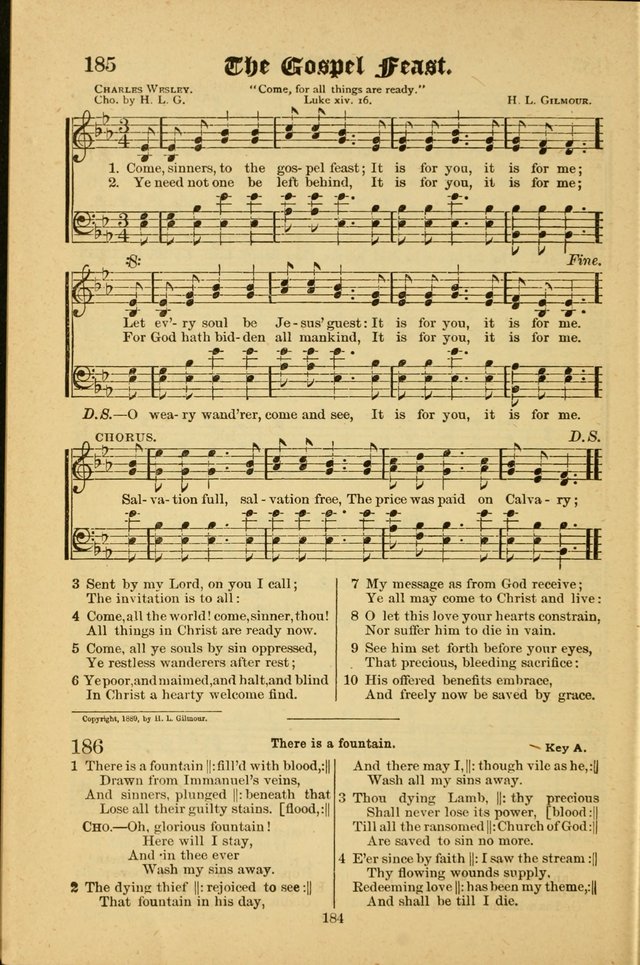 Radiant Songs: for use in meetings for Christian worship or work page 184
