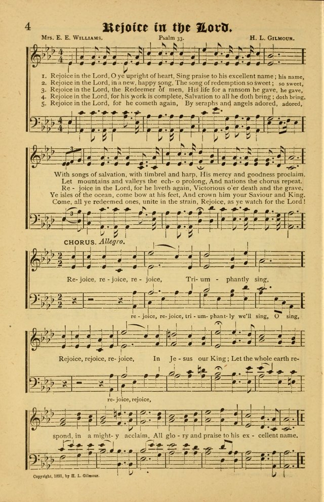 Radiant Songs: for use in meetings for Christian worship or work page 4