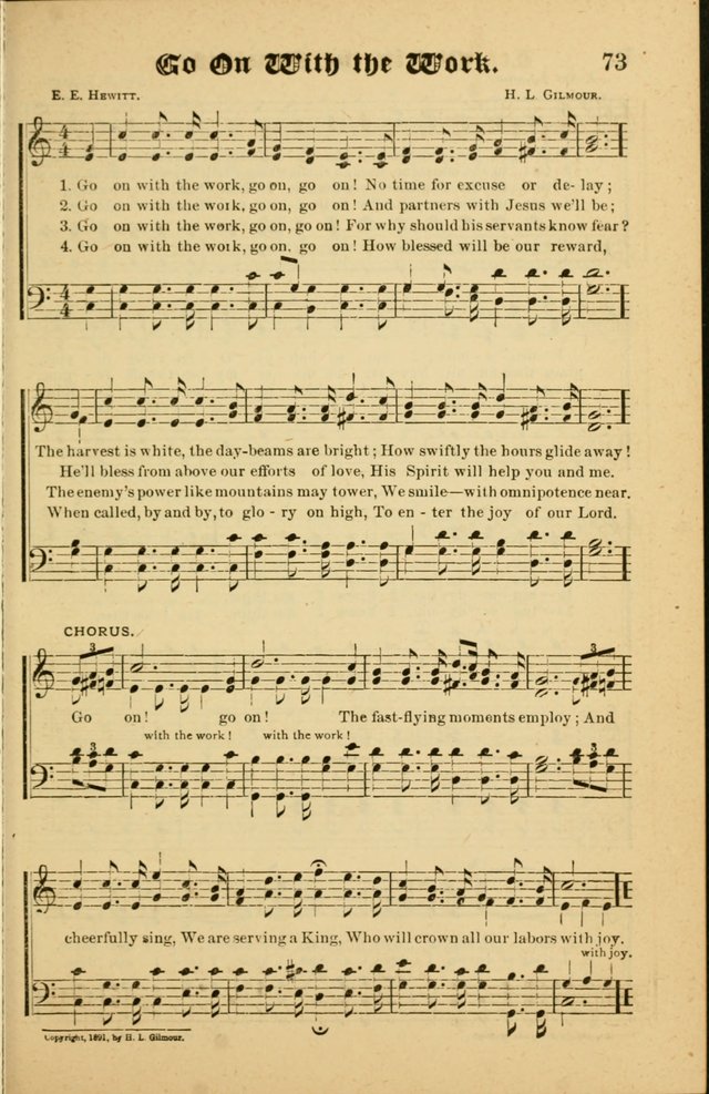 Radiant Songs: for use in meetings for Christian worship or work page 73