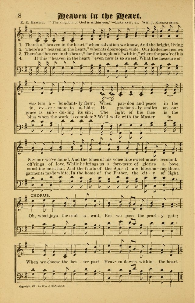 Radiant Songs: for use in meetings for Christian worship or work page 8