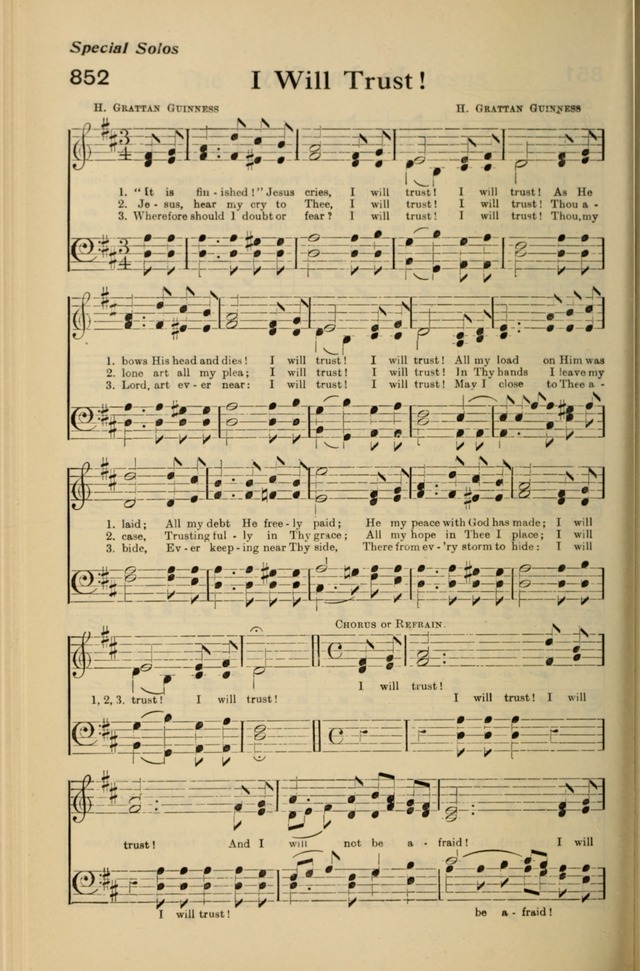 Redemption Songs: a choice collection of 1000 hymns and choruses for evangelistic meetings, solo singers, choirs and the home page 1038