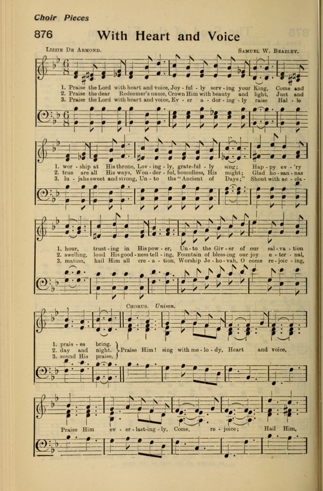 Redemption Songs: a choice collection of 1000 hymns and choruses for evangelistic meetings, solo singers, choirs and the home page 1068