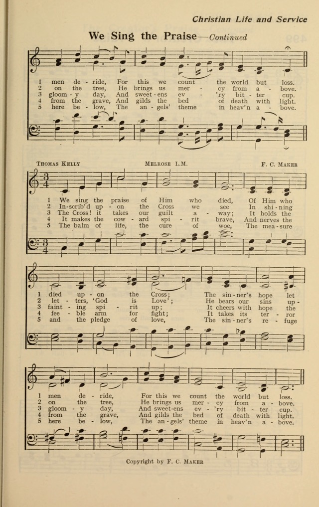 Redemption Songs: a choice collection of 1000 hymns and choruses for evangelistic meetings, solo singers, choirs and the home page 605