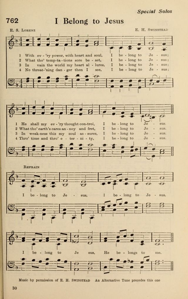 Redemption Songs: a choice collection of 1000 hymns and choruses for evangelistic meetings, solo singers, choirs and the home page 933