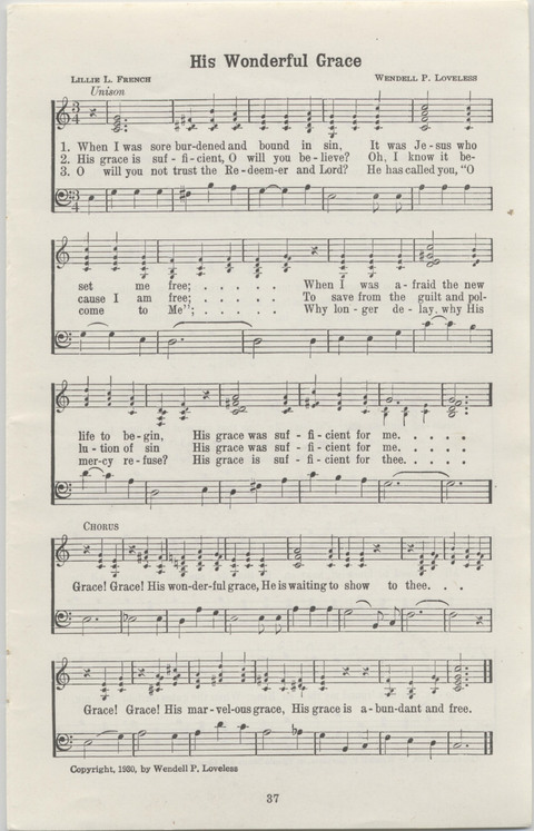 Radio Songs and Choruses of the Gospel No. 1 page 35