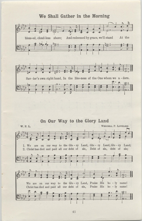 Radio Songs and Choruses of the Gospel No. 1 page 39
