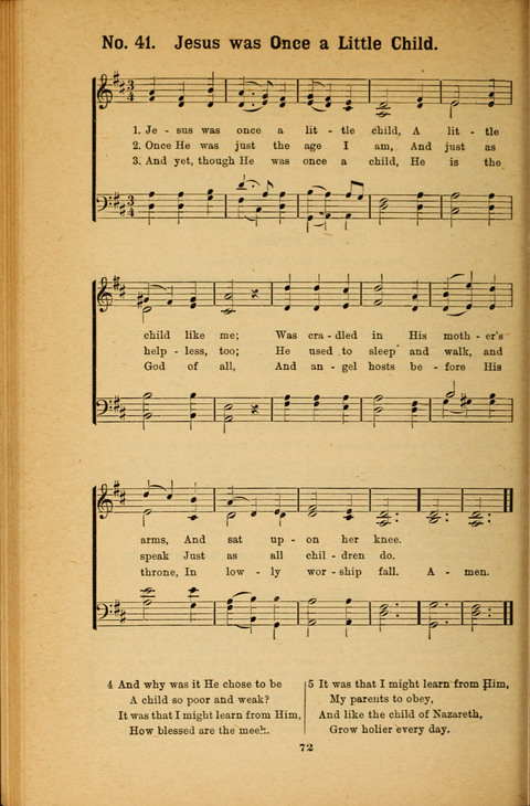Recitations Song and Story: for Sunday and day schools, primary and intermediate Departments page 72