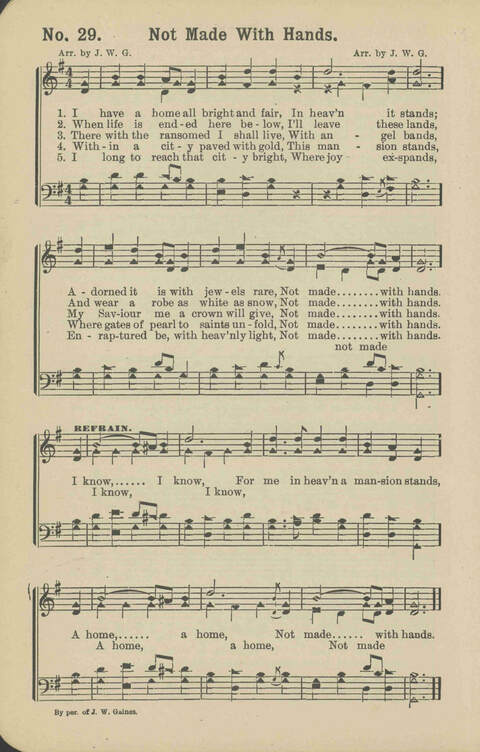 Revival Tidings: a superb collection of gospel songs suitabe for the Sunday-School, Church and Revival page 28
