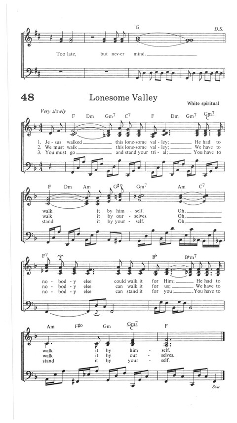 Reasons to Sing: a songbook for youth today page 72