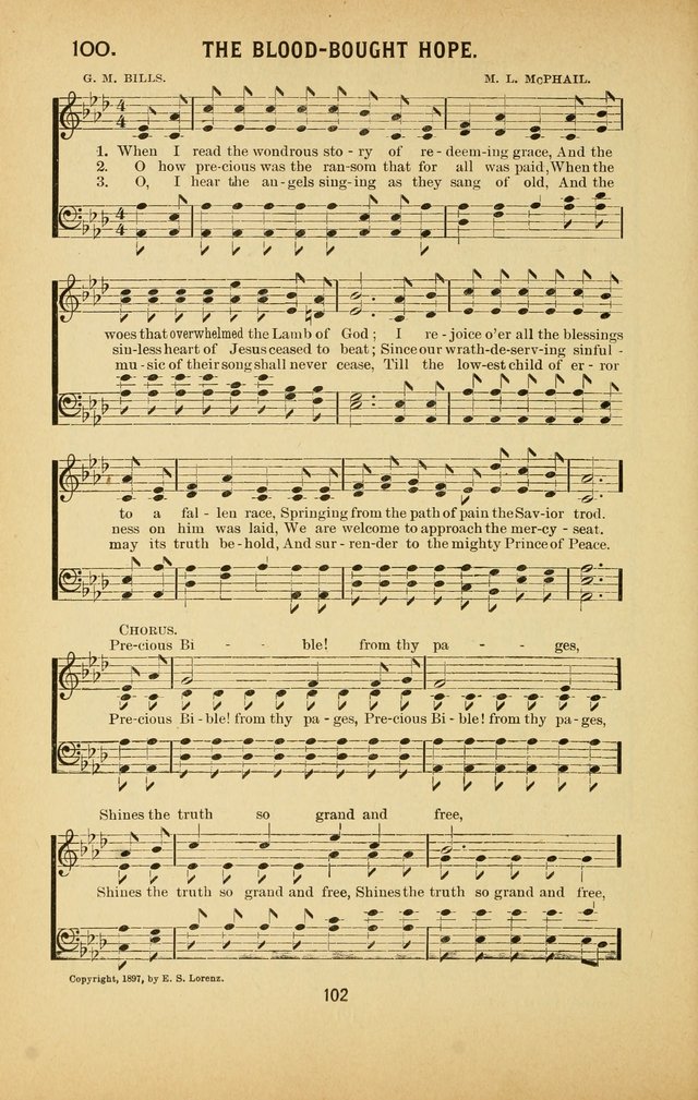 Riches of Grace: a Collection of New Songs and Standard Hymns page 102