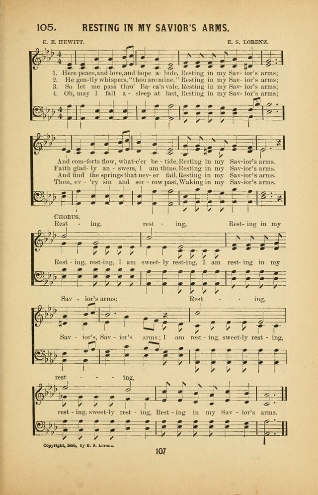 Riches of Grace: a Collection of New Songs and Standard Hymns page 107