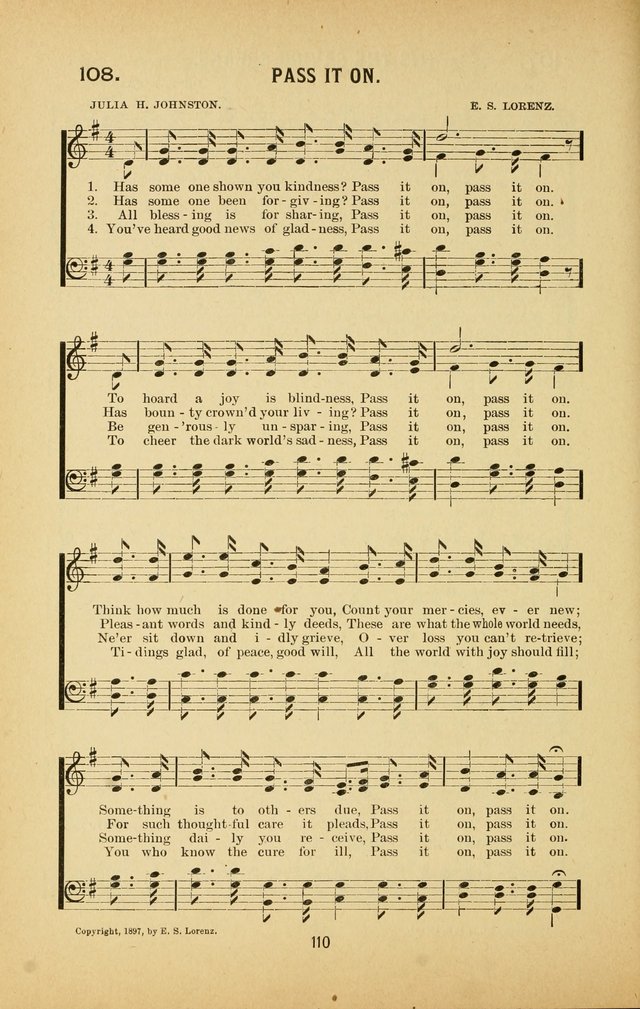 Riches of Grace: a Collection of New Songs and Standard Hymns page 110