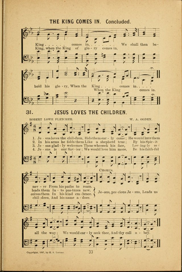 Riches of Grace: a Collection of New Songs and Standard Hymns page 33