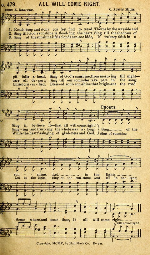 Rose of Sharon Hymns page 417