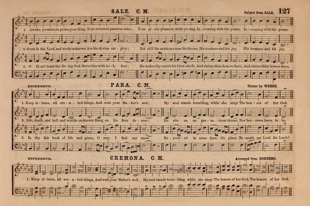 Selah: a collection of psalm and hymn tunes, introits, anthems, chants, motetts, choruses, etc. adapted to the use of classes, private circles, and worship assemblies page 127
