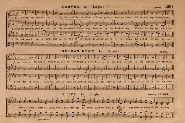 Selah: a collection of psalm and hymn tunes, introits, anthems, chants, motetts, choruses, etc. adapted to the use of classes, private circles, and worship assemblies page 209