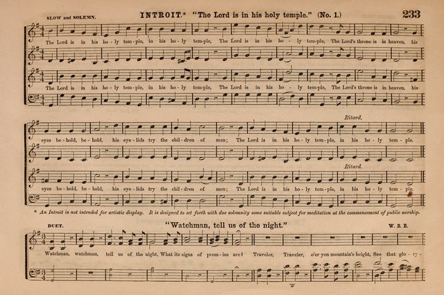 Selah: a collection of psalm and hymn tunes, introits, anthems, chants, motetts, choruses, etc. adapted to the use of classes, private circles, and worship assemblies page 233