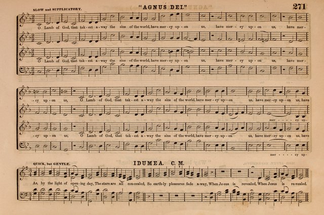 Selah: a collection of psalm and hymn tunes, introits, anthems, chants, motetts, choruses, etc. adapted to the use of classes, private circles, and worship assemblies page 271