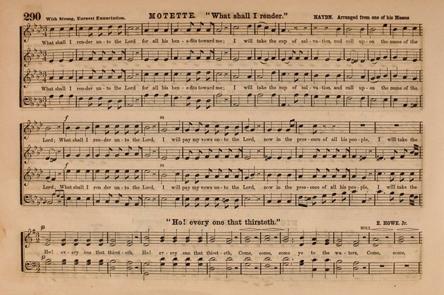 Selah: a collection of psalm and hymn tunes, introits, anthems, chants, motetts, choruses, etc. adapted to the use of classes, private circles, and worship assemblies page 290