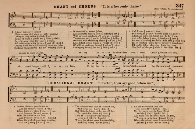 Selah: a collection of psalm and hymn tunes, introits, anthems, chants, motetts, choruses, etc. adapted to the use of classes, private circles, and worship assemblies page 347