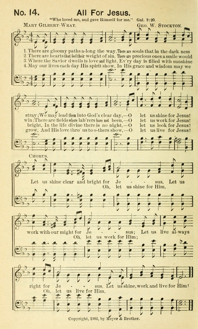 Sunshine No. 2: songs for the Sunday school page 19